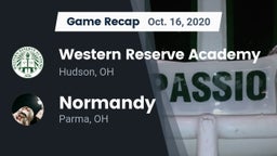 Recap: Western Reserve Academy vs. Normandy  2020