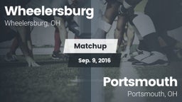 Matchup: Wheelersburg High vs. Portsmouth  2016