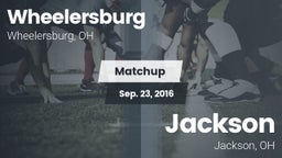 Matchup: Wheelersburg High vs. Jackson  2016