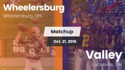 Matchup: Wheelersburg High vs. Valley  2016