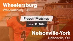 Matchup: Wheelersburg High vs. Nelsonville-York  2016