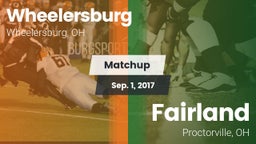 Matchup: Wheelersburg High vs. Fairland  2017