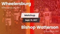 Matchup: Wheelersburg High vs. Bishop Watterson  2017