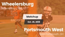 Matchup: Wheelersburg High vs. Portsmouth West  2018