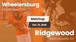 Matchup: Wheelersburg High vs. Ridgewood  2020