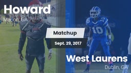 Matchup: Howard  vs. West Laurens  2017