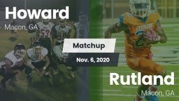 Matchup: Howard  vs. Rutland  2020