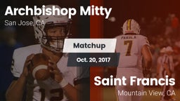Matchup: Archbishop Mitty vs. Saint Francis  2017