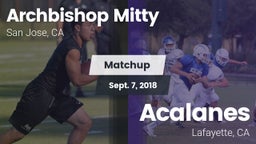 Matchup: Archbishop Mitty vs. Acalanes  2018