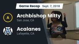 Recap: Archbishop Mitty  vs. Acalanes  2018