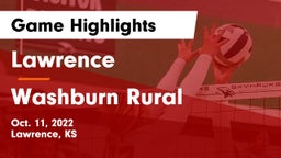 Lawrence  vs Washburn Rural Game Highlights - Oct. 11, 2022