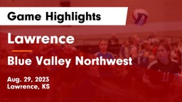 Lawrence  vs Blue Valley Northwest  Game Highlights - Aug. 29, 2023