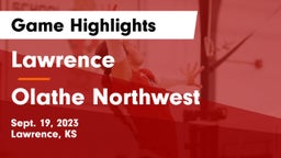 Lawrence  vs Olathe Northwest Game Highlights - Sept. 19, 2023