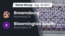 Recap: Brownsburg  vs. Bloomington South  2017