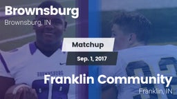 Matchup: Brownsburg High vs. Franklin Community  2017