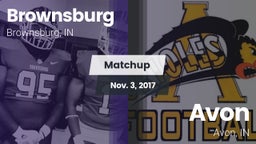 Matchup: Brownsburg High vs. Avon  2017