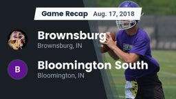 Recap: Brownsburg  vs. Bloomington South  2018