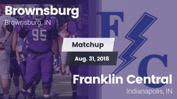 Matchup: Brownsburg High vs. Franklin Central  2018