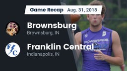 Recap: Brownsburg  vs. Franklin Central  2018