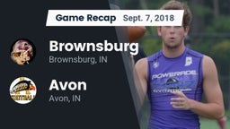Recap: Brownsburg  vs. Avon  2018