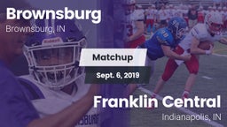 Matchup: Brownsburg High vs. Franklin Central  2019