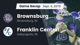 Recap: Brownsburg  vs. Franklin Central  2019
