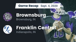 Recap: Brownsburg  vs. Franklin Central  2020