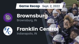 Recap: Brownsburg  vs. Franklin Central  2022