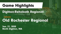 Dighton-Rehoboth Regional  vs Old Rochester Regional  Game Highlights - Jan. 21, 2020
