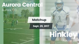 Matchup: Aurora Central vs. Hinkley  2017