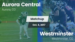 Matchup: Aurora Central vs. Westminster  2017