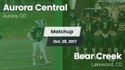 Matchup: Aurora Central vs. Bear Creek  2017