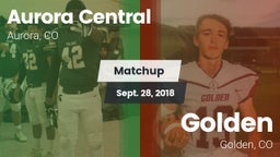 Matchup: Aurora Central vs. Golden  2018
