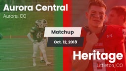 Matchup: Aurora Central vs. Heritage  2018