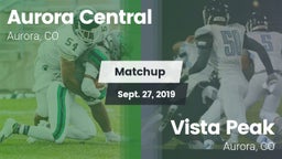 Matchup: Aurora Central vs. Vista Peak  2019