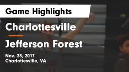 Charlottesville  vs Jefferson Forest  Game Highlights - Nov. 28, 2017