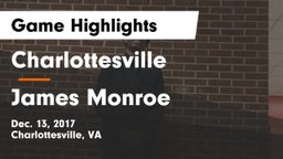 Charlottesville  vs James Monroe  Game Highlights - Dec. 13, 2017