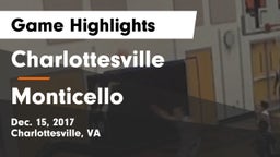 Charlottesville  vs Monticello  Game Highlights - Dec. 15, 2017