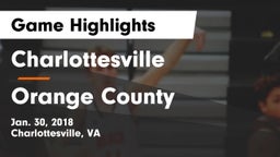 Charlottesville  vs Orange County  Game Highlights - Jan. 30, 2018