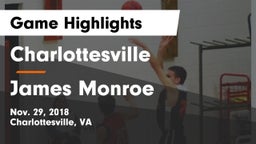 Charlottesville  vs James Monroe  Game Highlights - Nov. 29, 2018