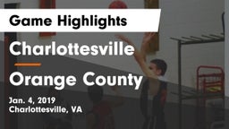 Charlottesville  vs Orange County  Game Highlights - Jan. 4, 2019