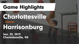 Charlottesville  vs Harrisonburg  Game Highlights - Jan. 23, 2019
