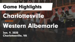 Charlottesville  vs Western Albemarle  Game Highlights - Jan. 9, 2020