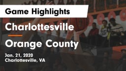 Charlottesville  vs Orange County  Game Highlights - Jan. 21, 2020