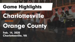 Charlottesville  vs Orange County  Game Highlights - Feb. 14, 2020