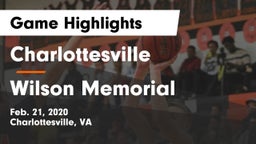 Charlottesville  vs Wilson Memorial  Game Highlights - Feb. 21, 2020