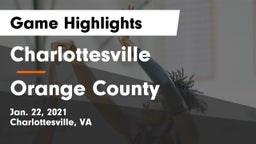 Charlottesville  vs Orange County  Game Highlights - Jan. 22, 2021