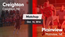 Matchup: Creighton High vs. Plainview  2016