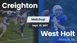 Matchup: Creighton High vs. West Holt  2017