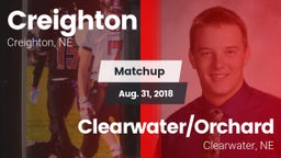 Matchup: Creighton High vs. Clearwater/Orchard  2018